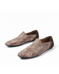 Distressed Leather Loafers with Broken-In Comfort