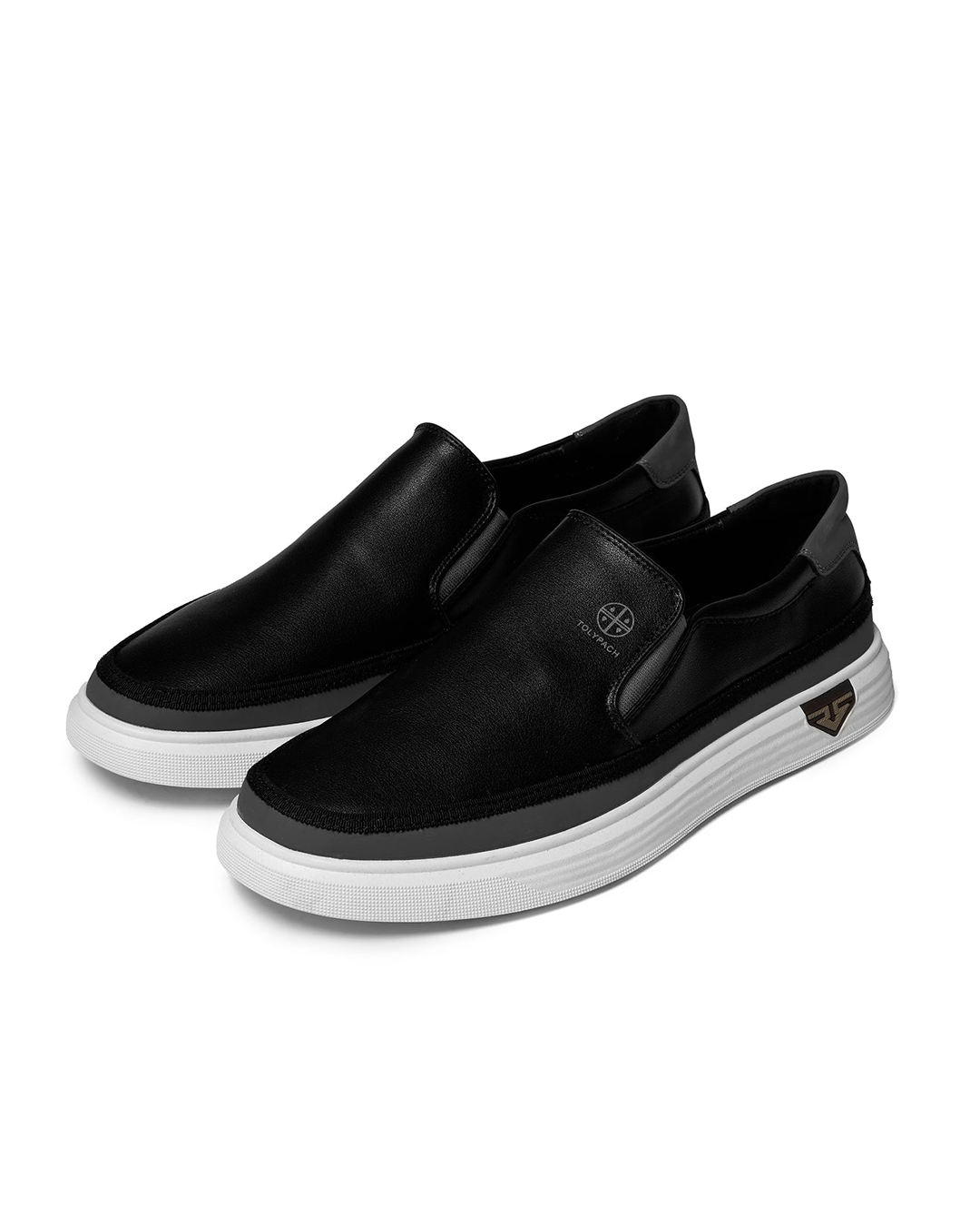 Full-Grain Leather Slip-On Shoes with Smooth Finish