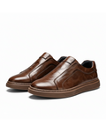 Leather Sneakers with Broken-In Comfort