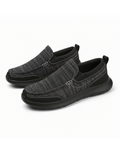 Knit Slip-On Shoes with Rubber Sole