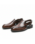Full-Grain Leather Loafers with Split-Seam Toe