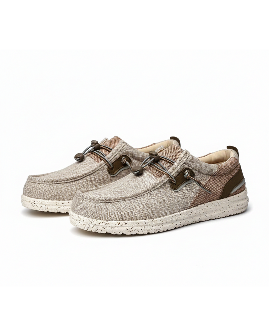 Canvas Slides with Rubber Sole