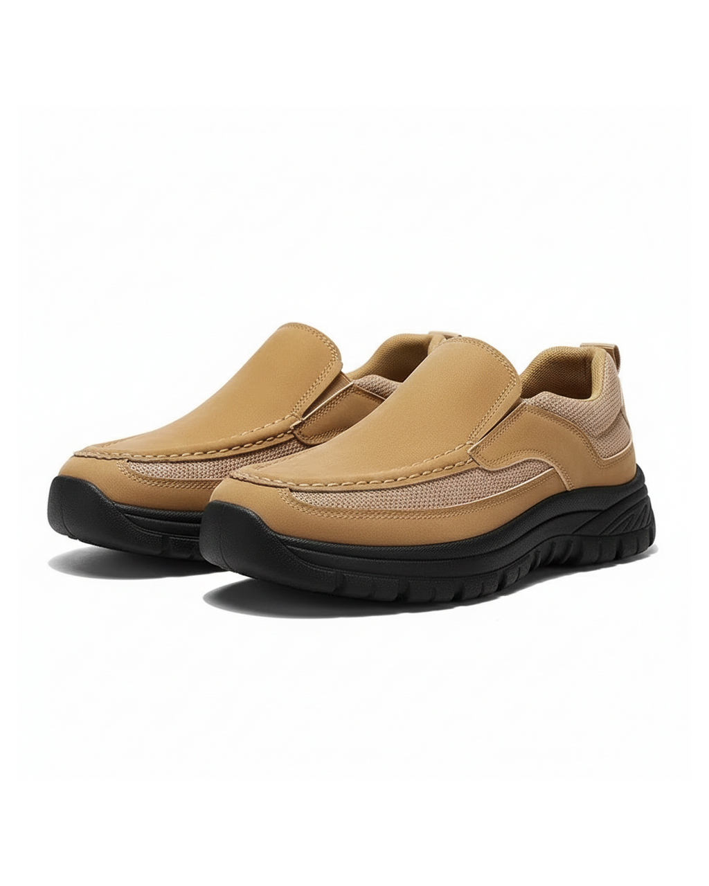 Suede Slip-On Shoes with Cushioned Insole