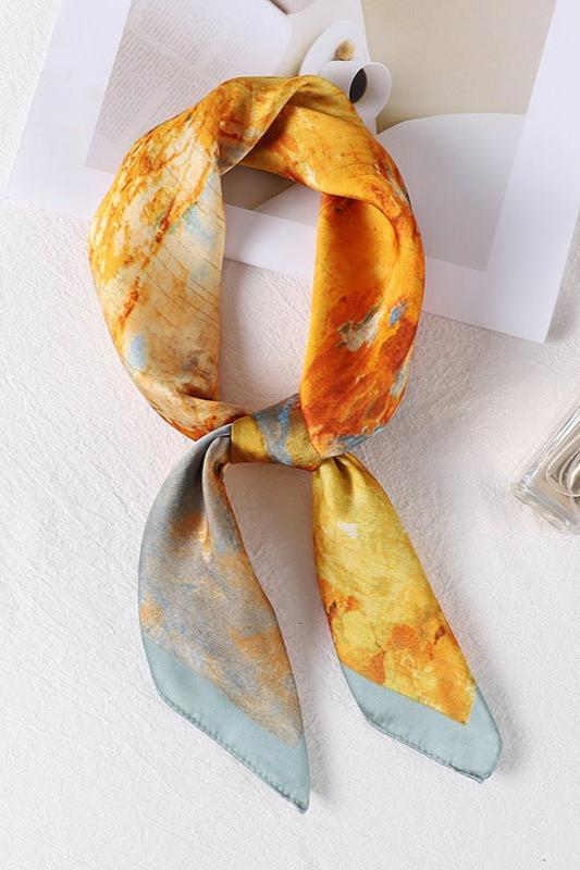 Modern Sharon Landscape Print Headscarf
