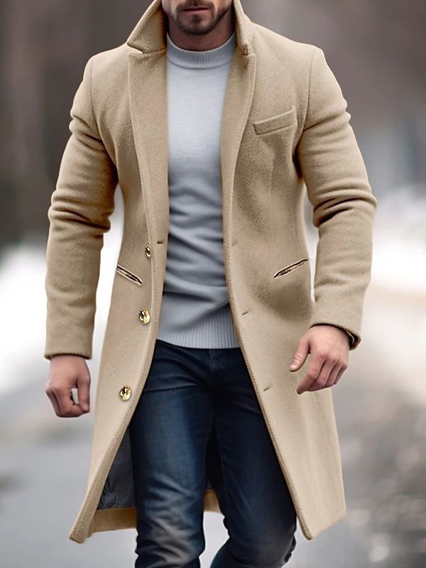 Trench Coat with Button Front