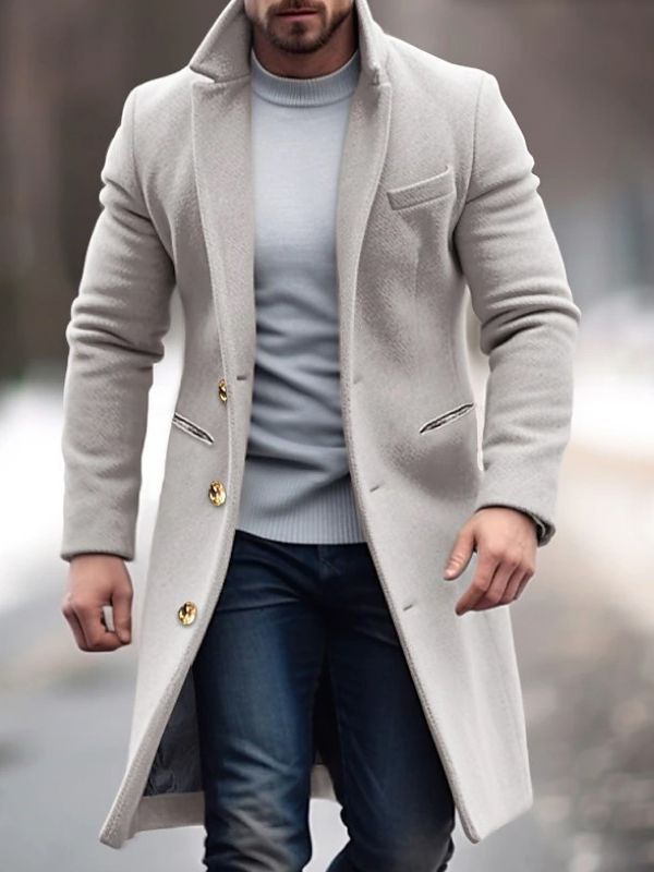 Trench Coat with Button Front