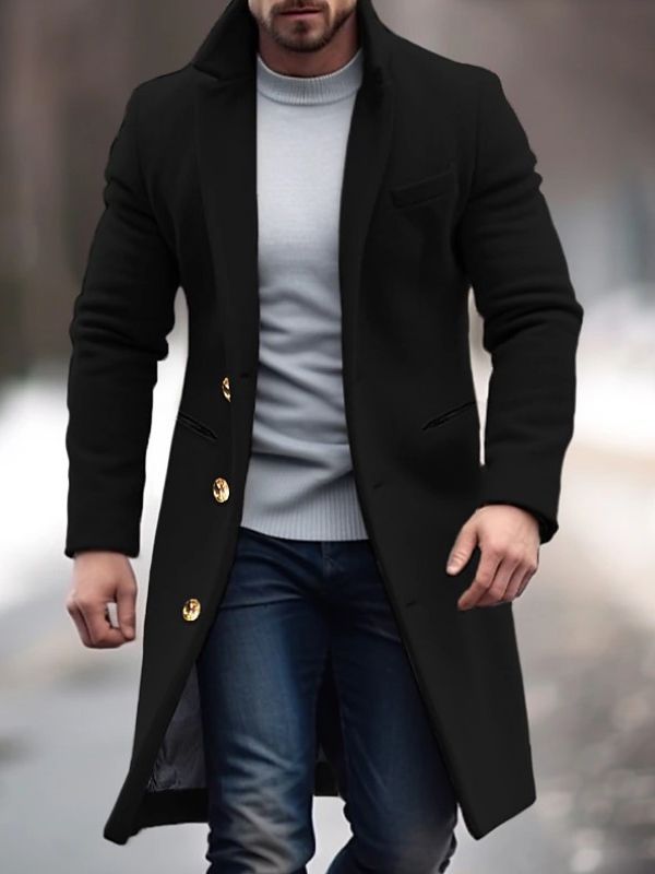 Trench Coat with Button Front