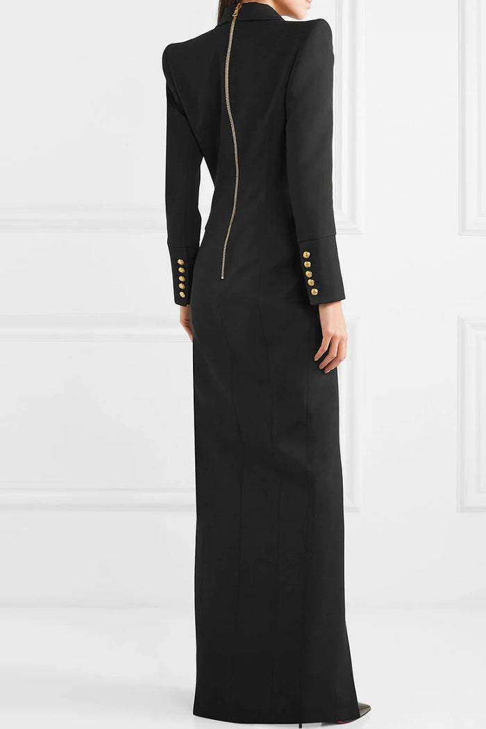 Modern Simona Tuxedo Maxi Blazer Dress