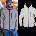 Reflective Jacket with Textured Knit