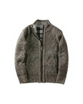Fleece Jacket with Plaid