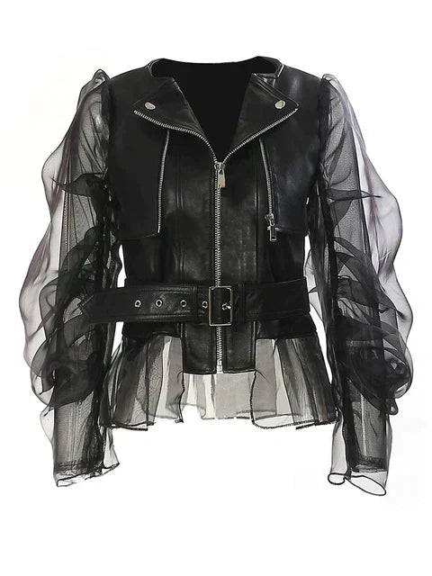 Leather Jacket with a Classic, Versatile Look