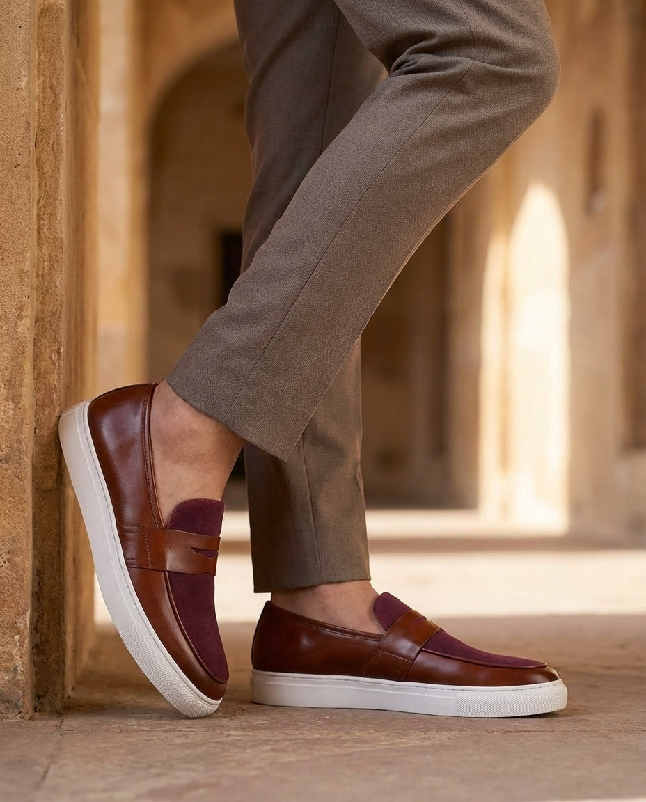 Full-Grain Leather Loafers with Reinforced Stitching