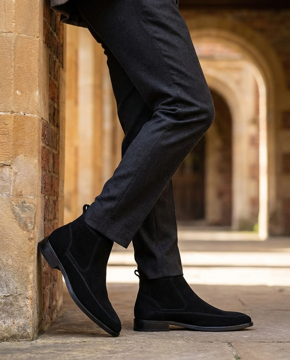 Suede Chelsea Boots with Broken-In Comfort