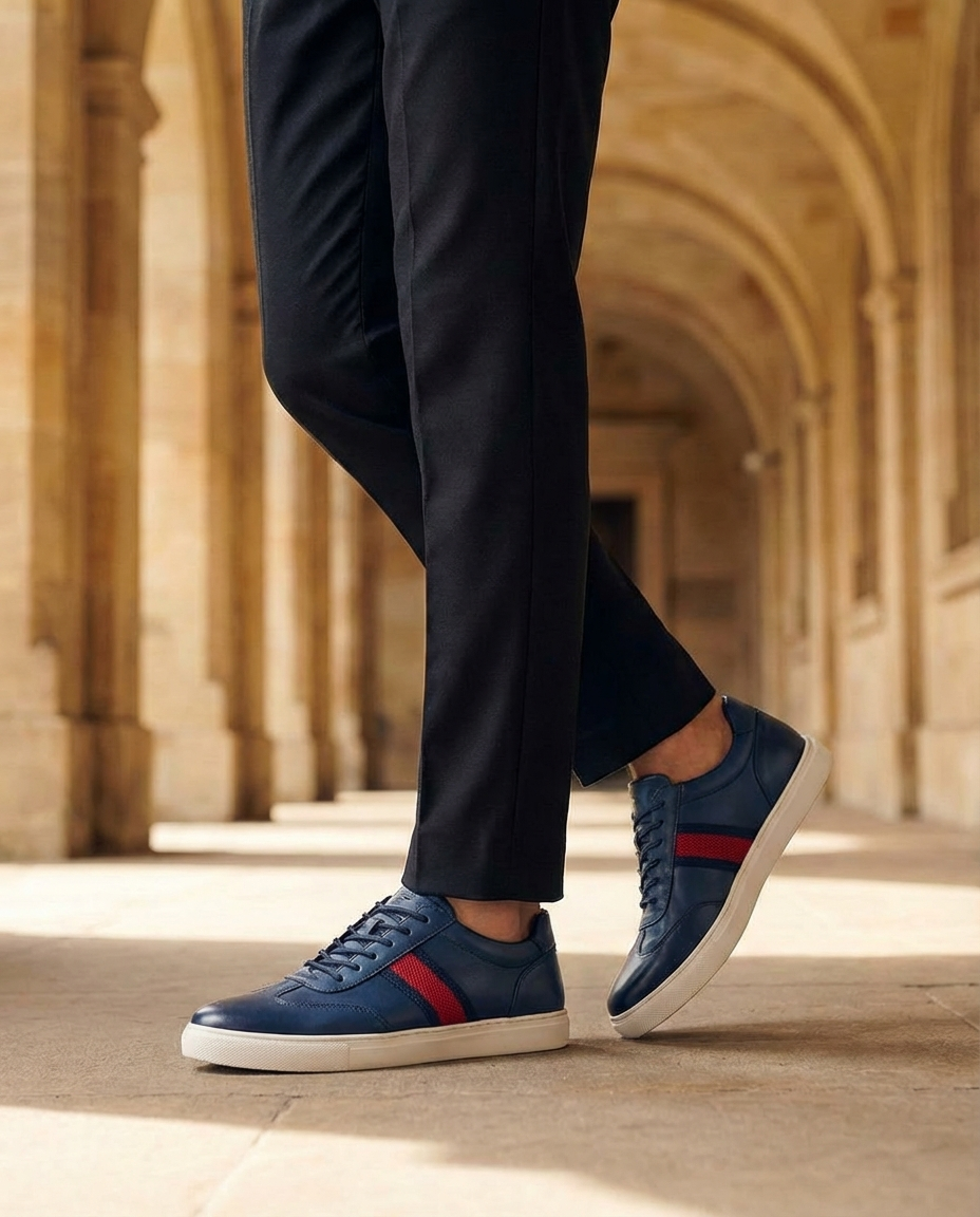 Air Mesh Sneakers with Cushioned Sole