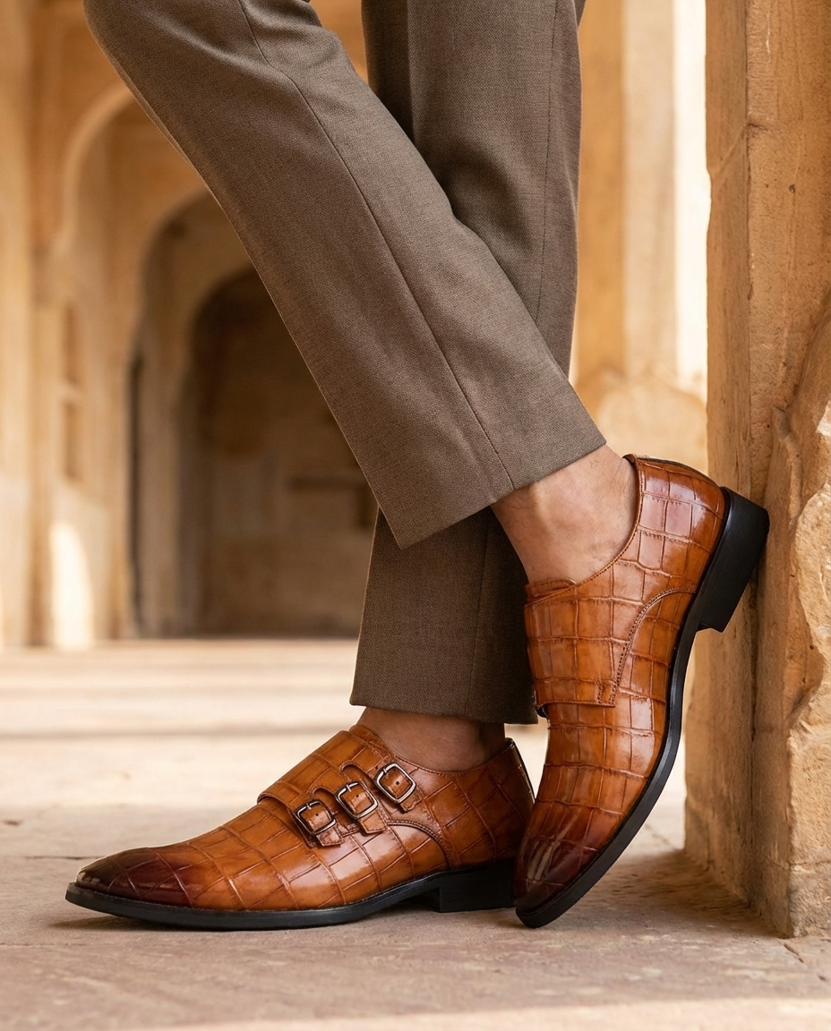 Refined Full-Grain Leather Oxford Shoes with Patina Finish