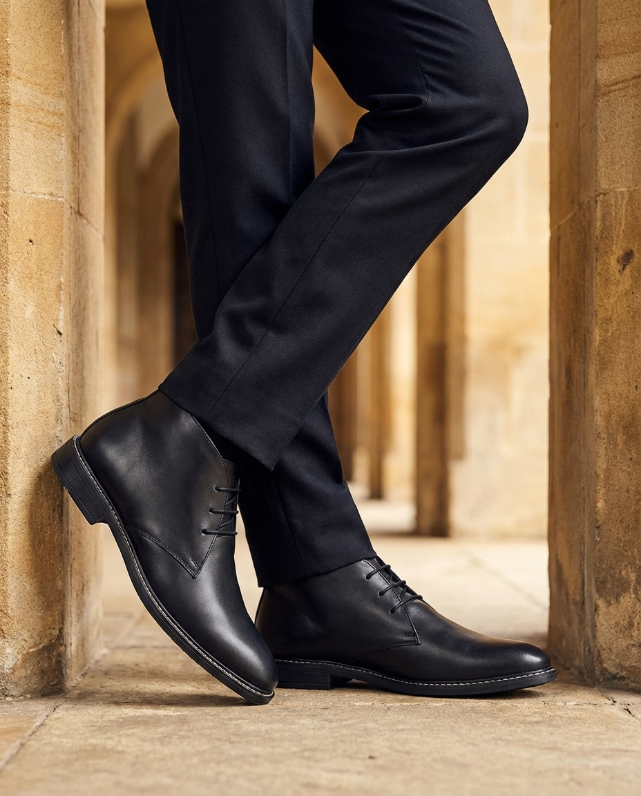 Leather Boots with All-Day Comfort