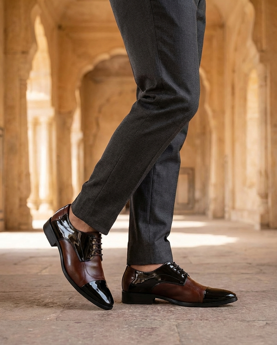 Refined Full-Grain Leather Oxford Shoes
