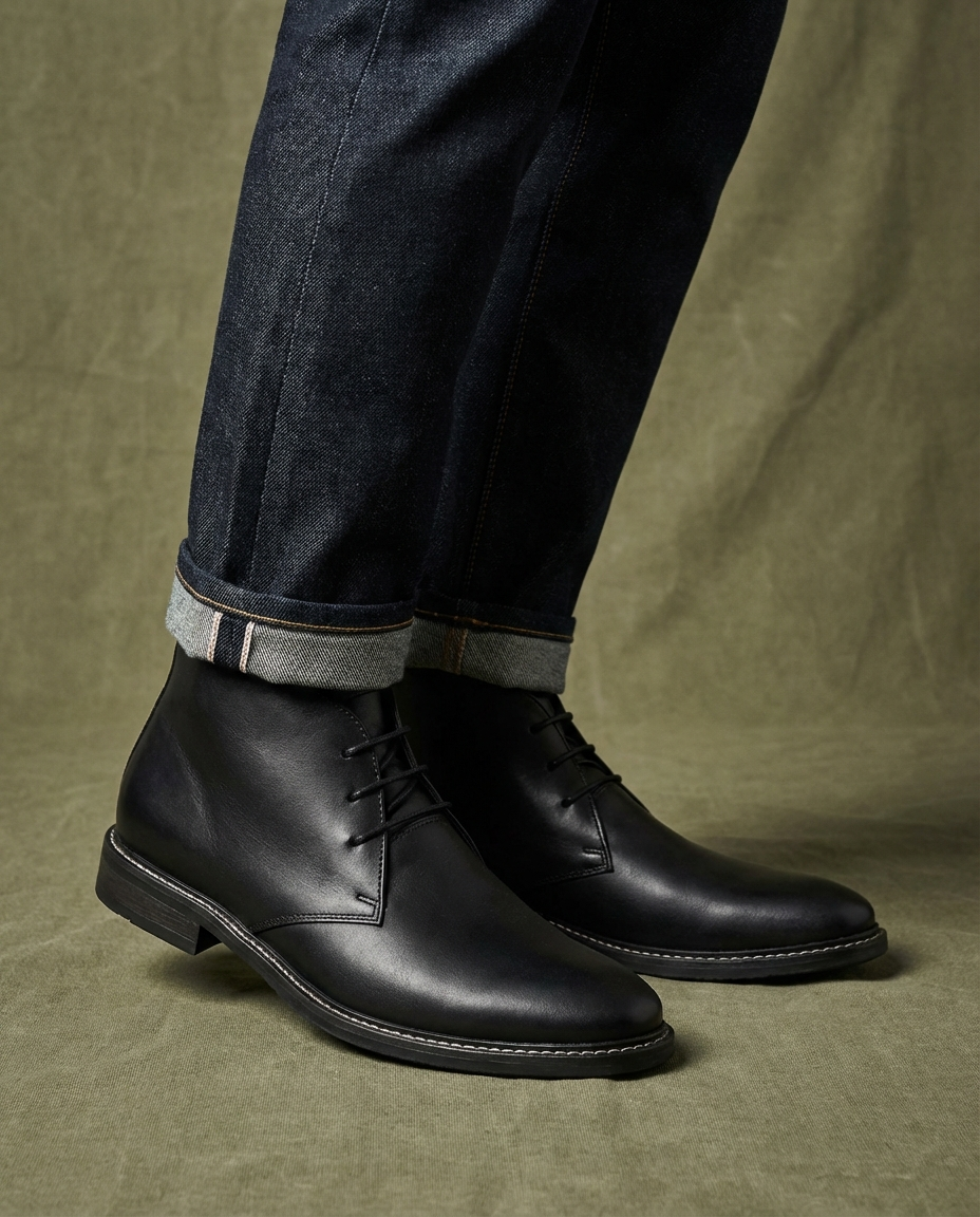 Leather Boots with All-Day Comfort