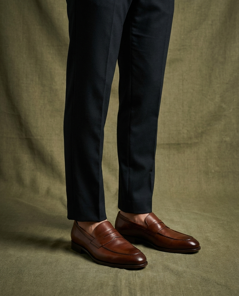 Full-Grain Leather Oxford Shoes with Cushioned Insole