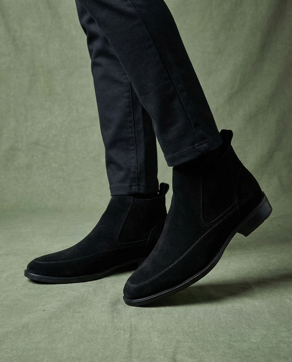 Suede Chelsea Boots with Broken-In Comfort