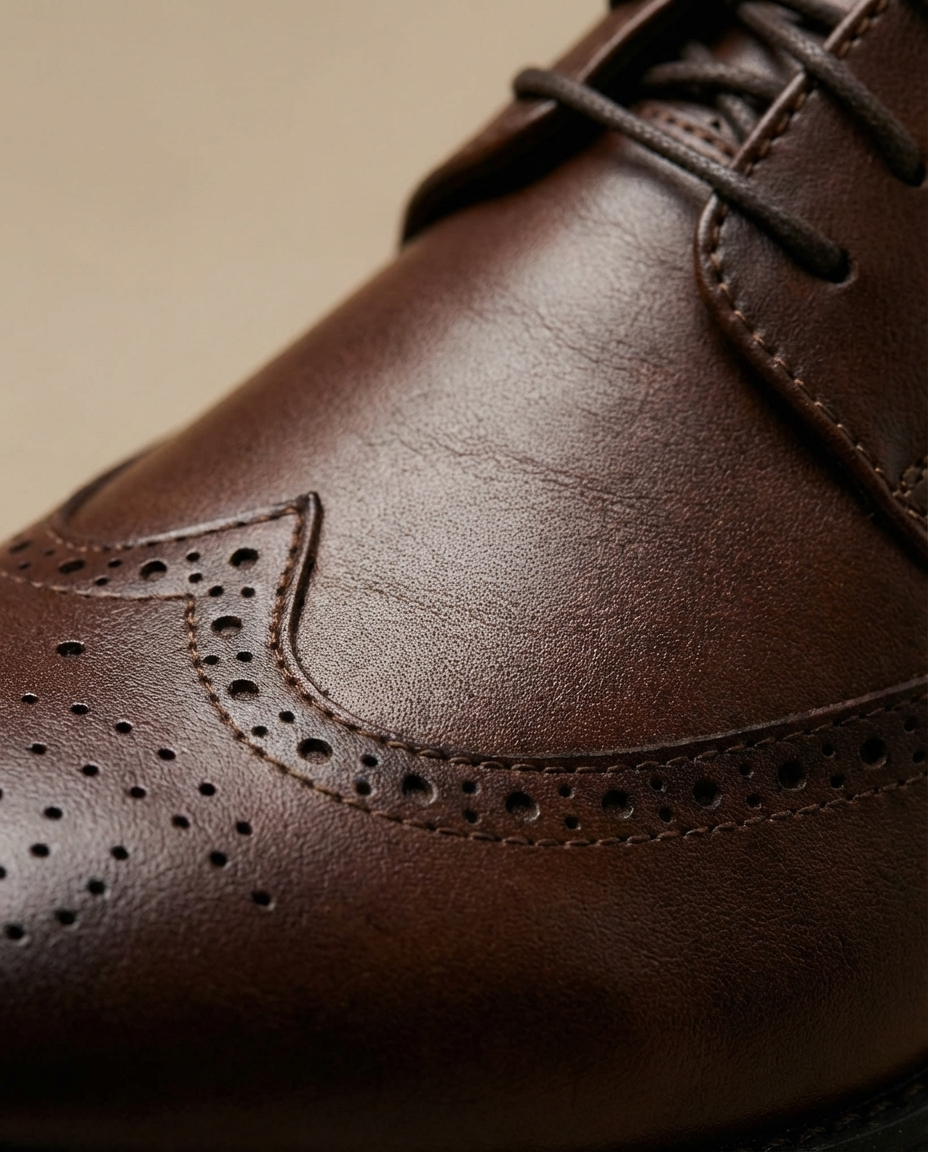 Full-Grain Leather Oxford Shoes with Precision Stitching