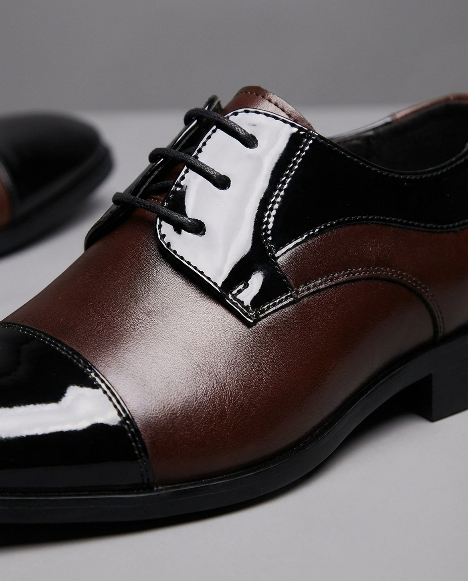 Refined Full-Grain Leather Oxford Shoes