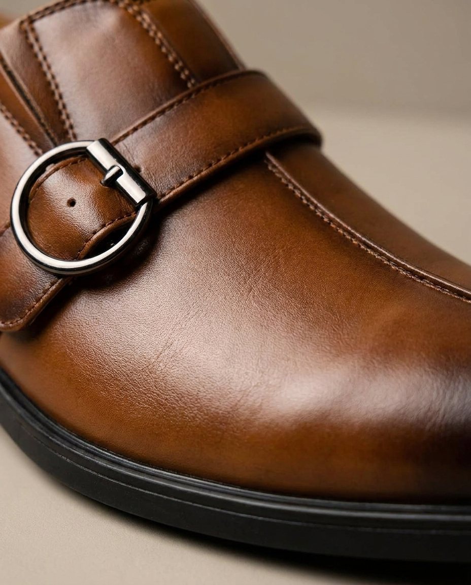 Full-Grain Leather Derby Shoes with All-Day Comfort