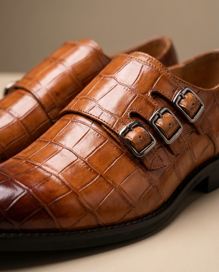 Refined Full-Grain Leather Oxford Shoes with Patina Finish