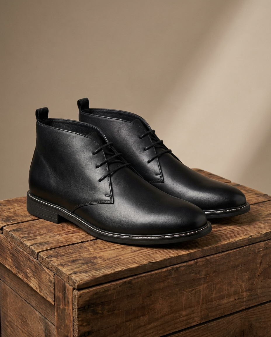 Leather Boots with All-Day Comfort