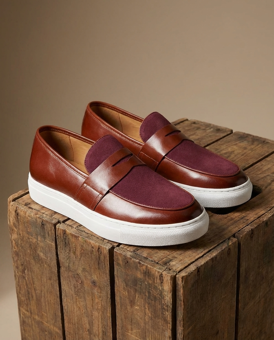 Full-Grain Leather Loafers with Reinforced Stitching
