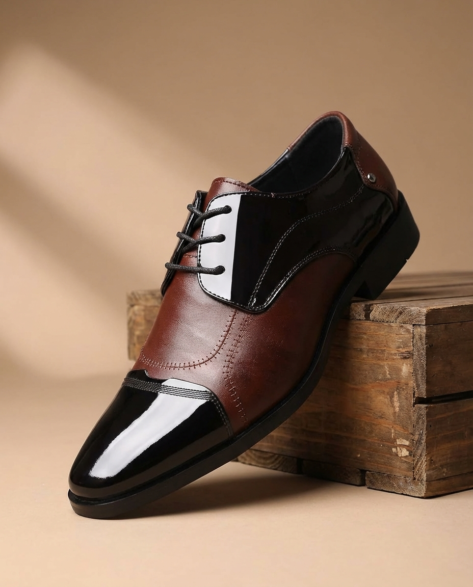 Refined Full-Grain Leather Oxford Shoes