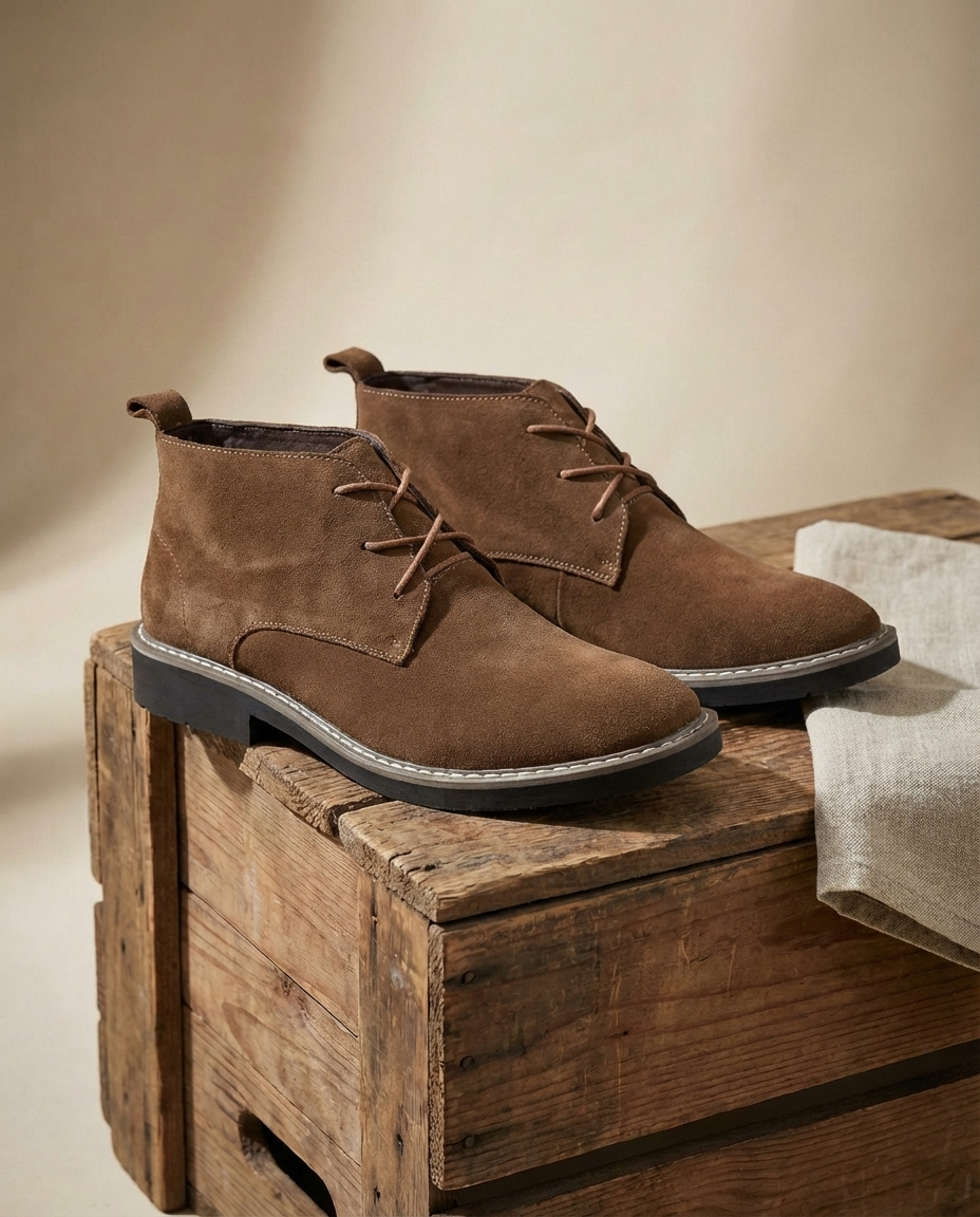 Full-Grain Leather Chelsea Boots with Elastic Side Panels and Patina Finish