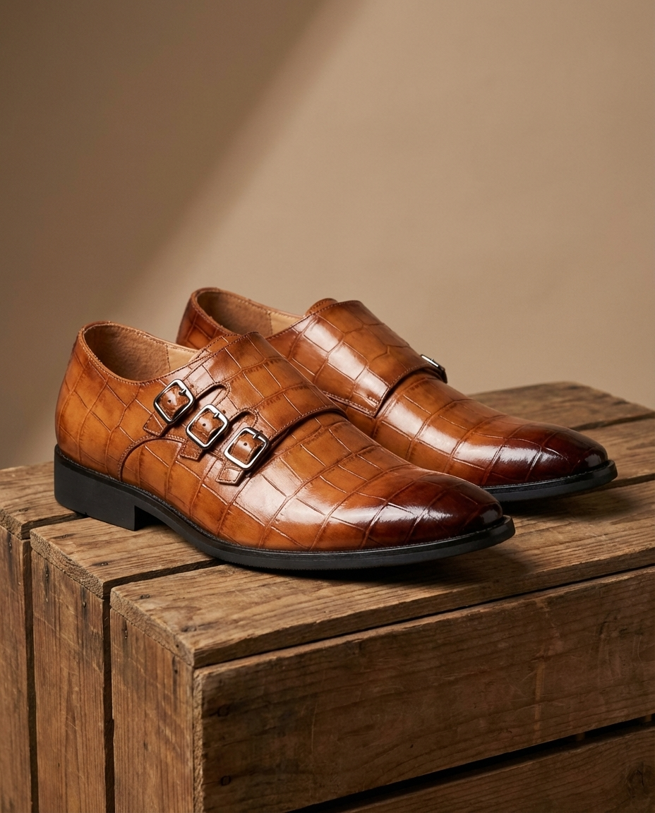 Refined Full-Grain Leather Oxford Shoes with Patina Finish
