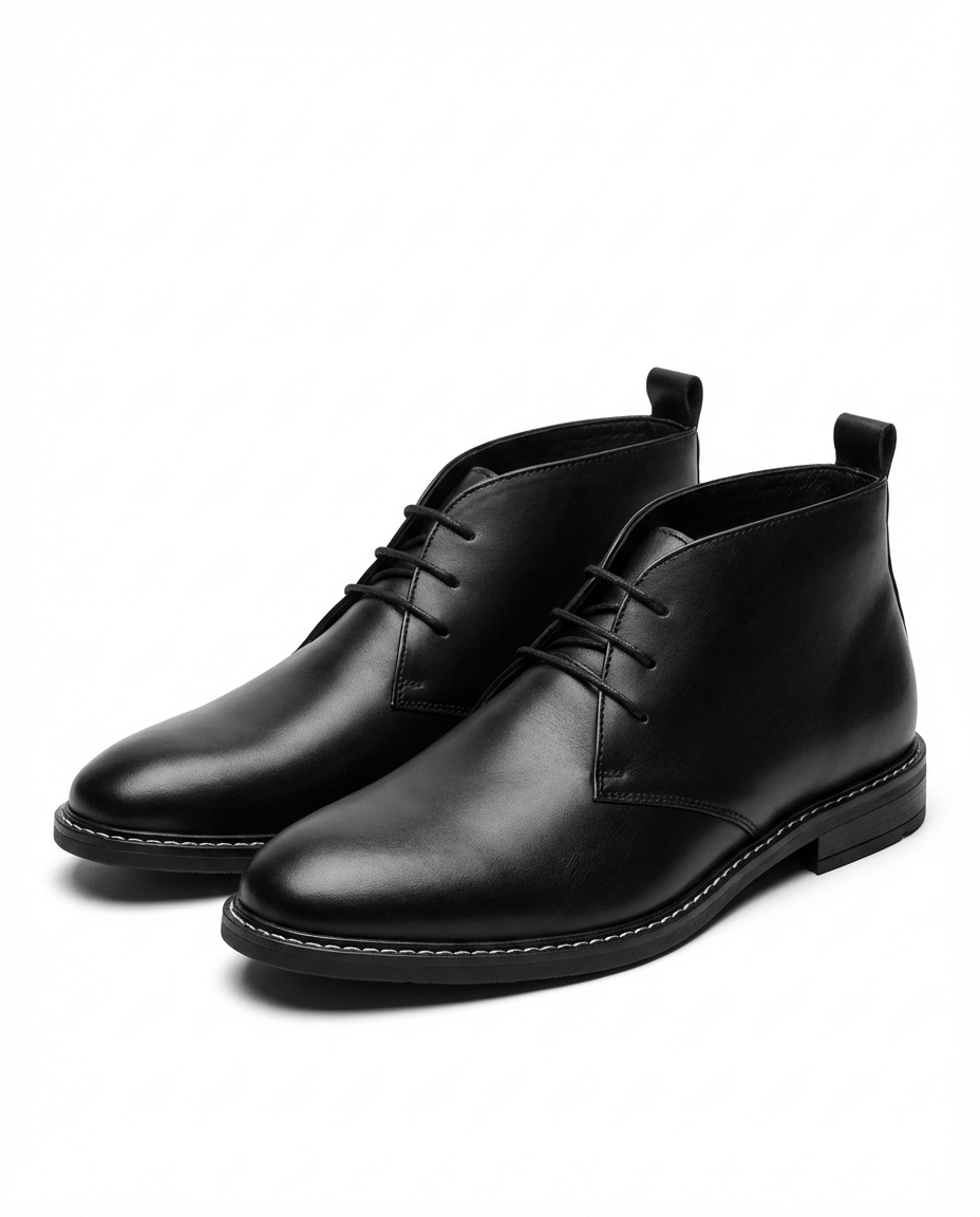 Leather Boots with All-Day Comfort