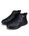 Leather Boots with Rubber Sole