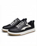 Leather Low-Top Sneakers with Supportive Midsole
