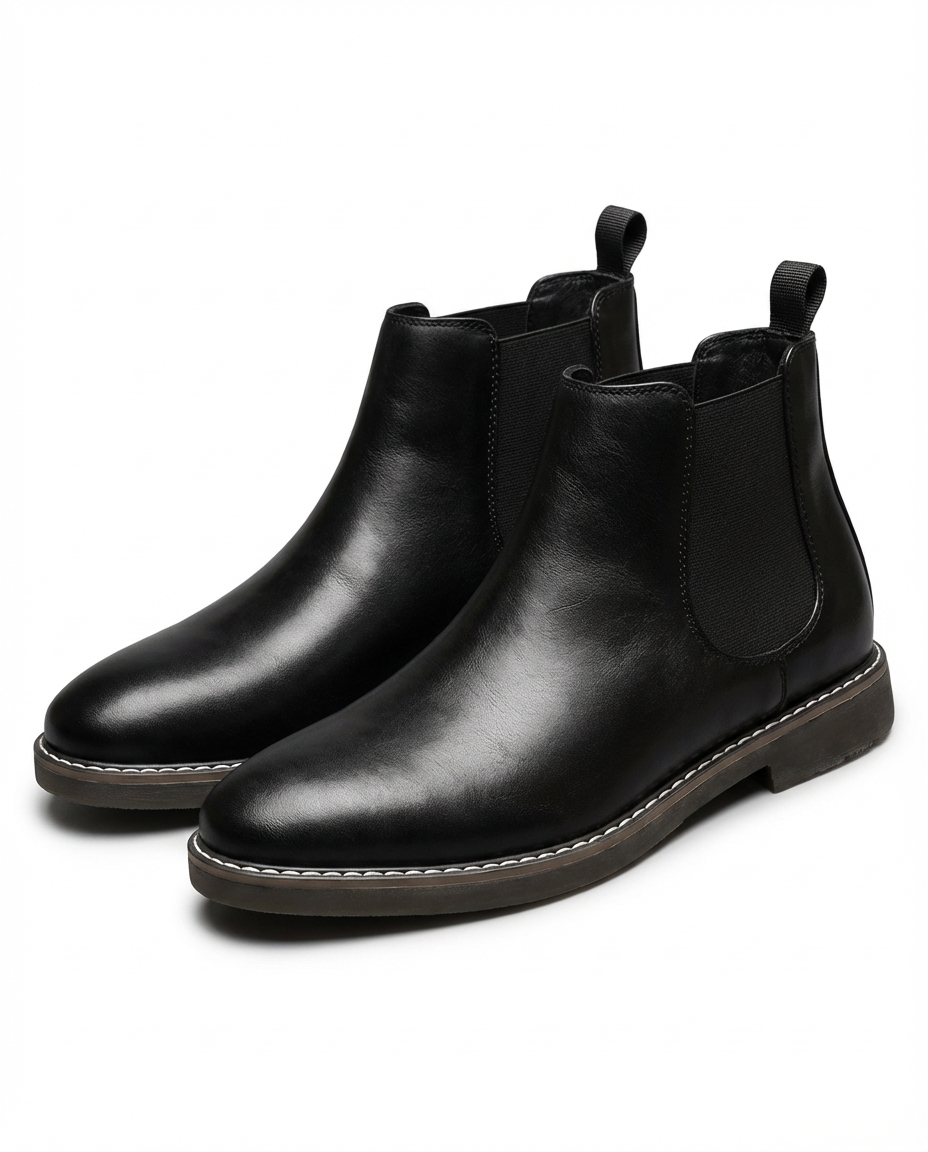 Burnished Leather Boots with Broken-In Comfort