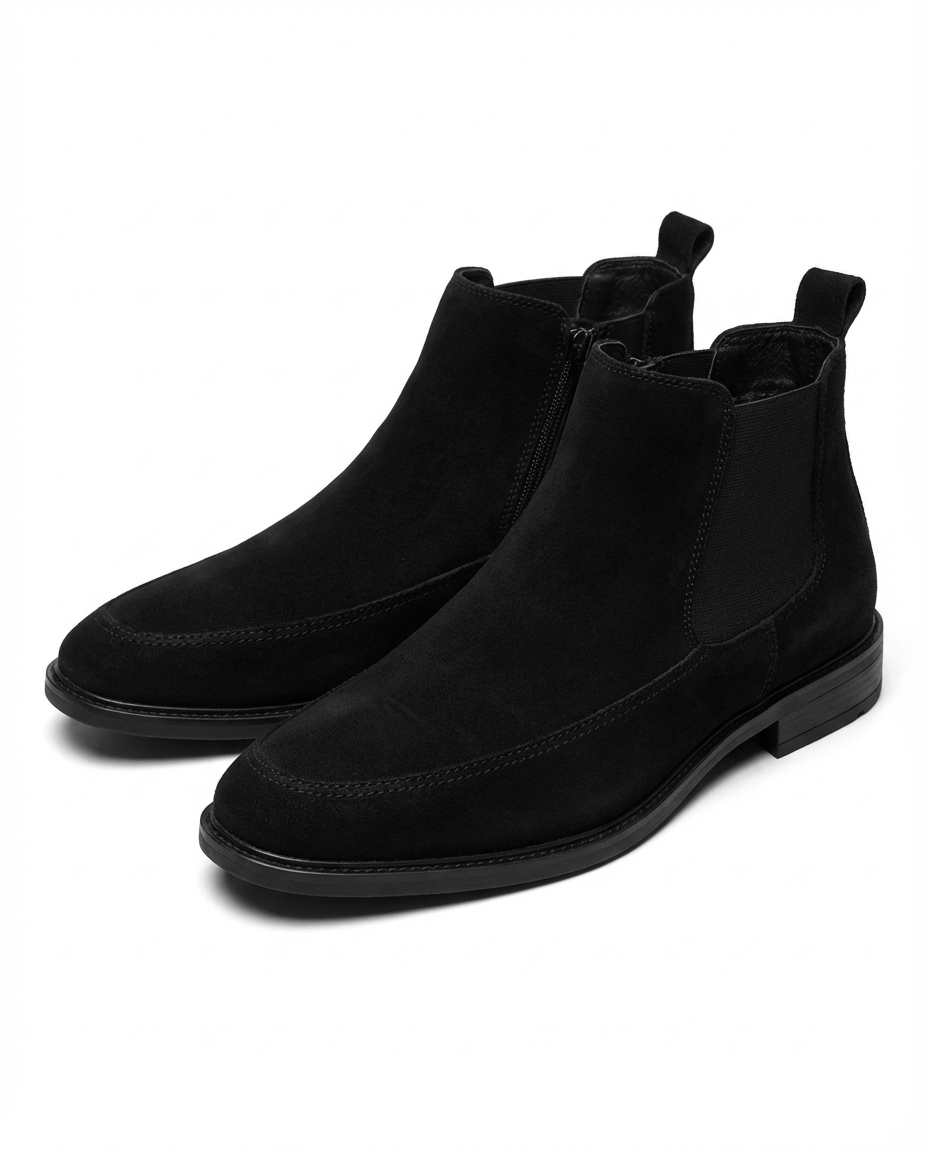 Suede Chelsea Boots with Broken-In Comfort
