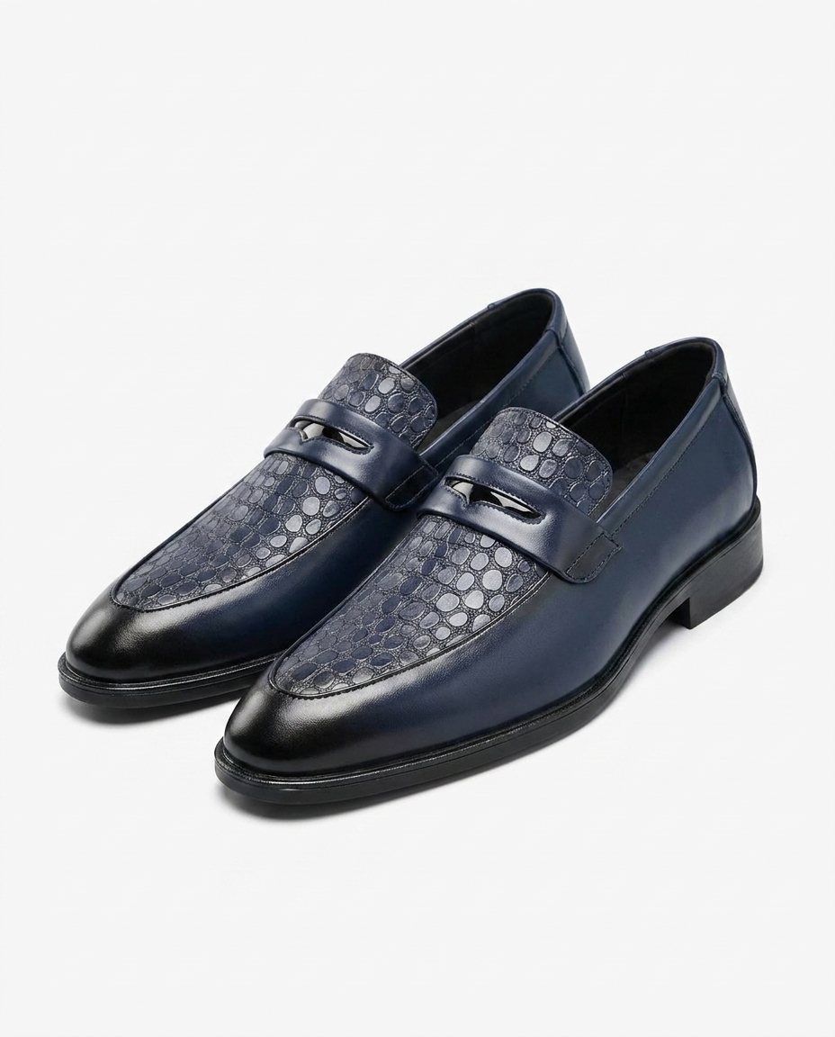 Full-Grain Leather Loafers with Sturdy Sole