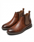 Burnished Leather Boots with Broken-In Comfort