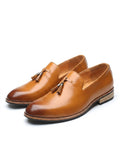 Full-Grain Leather Loafers with Cushioned Insole