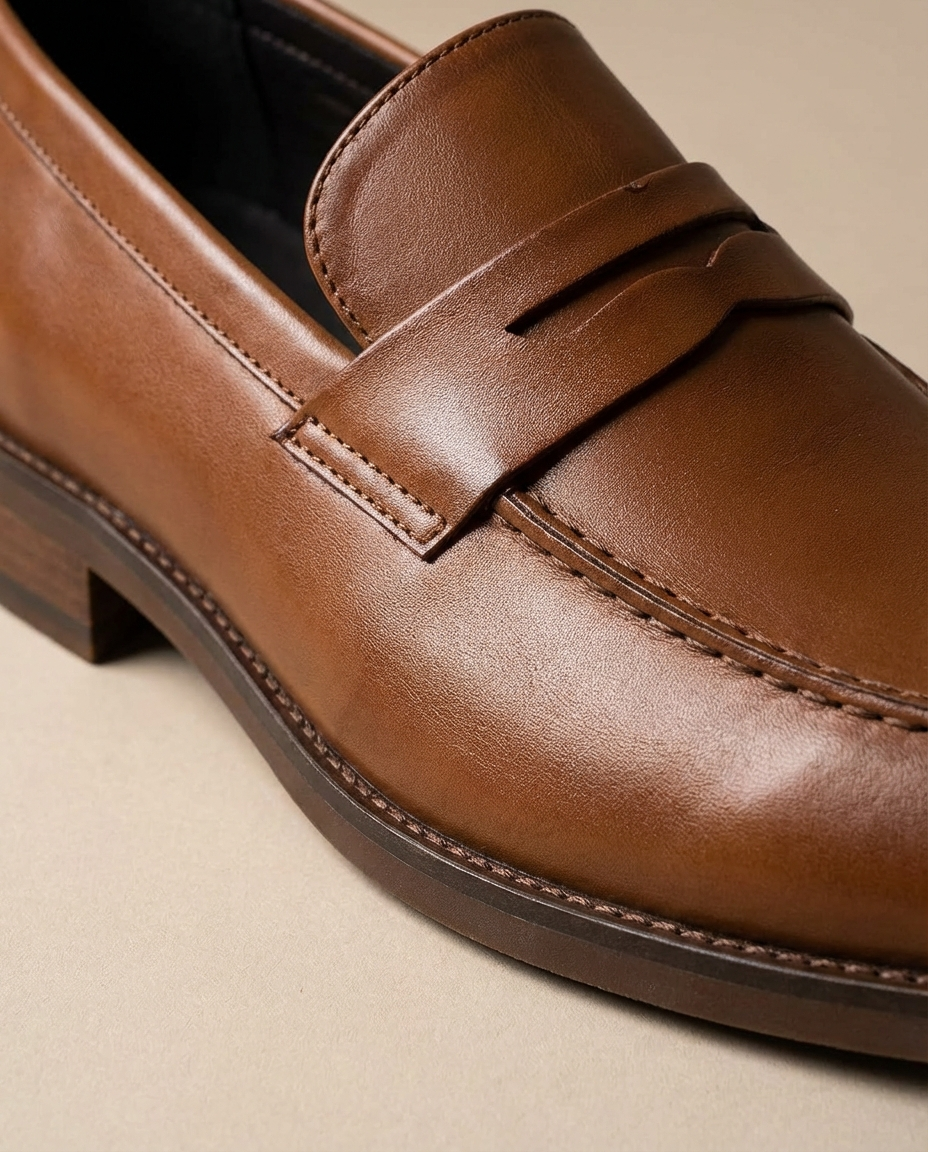 Full-Grain Leather Oxford Shoes with Cushioned Insole