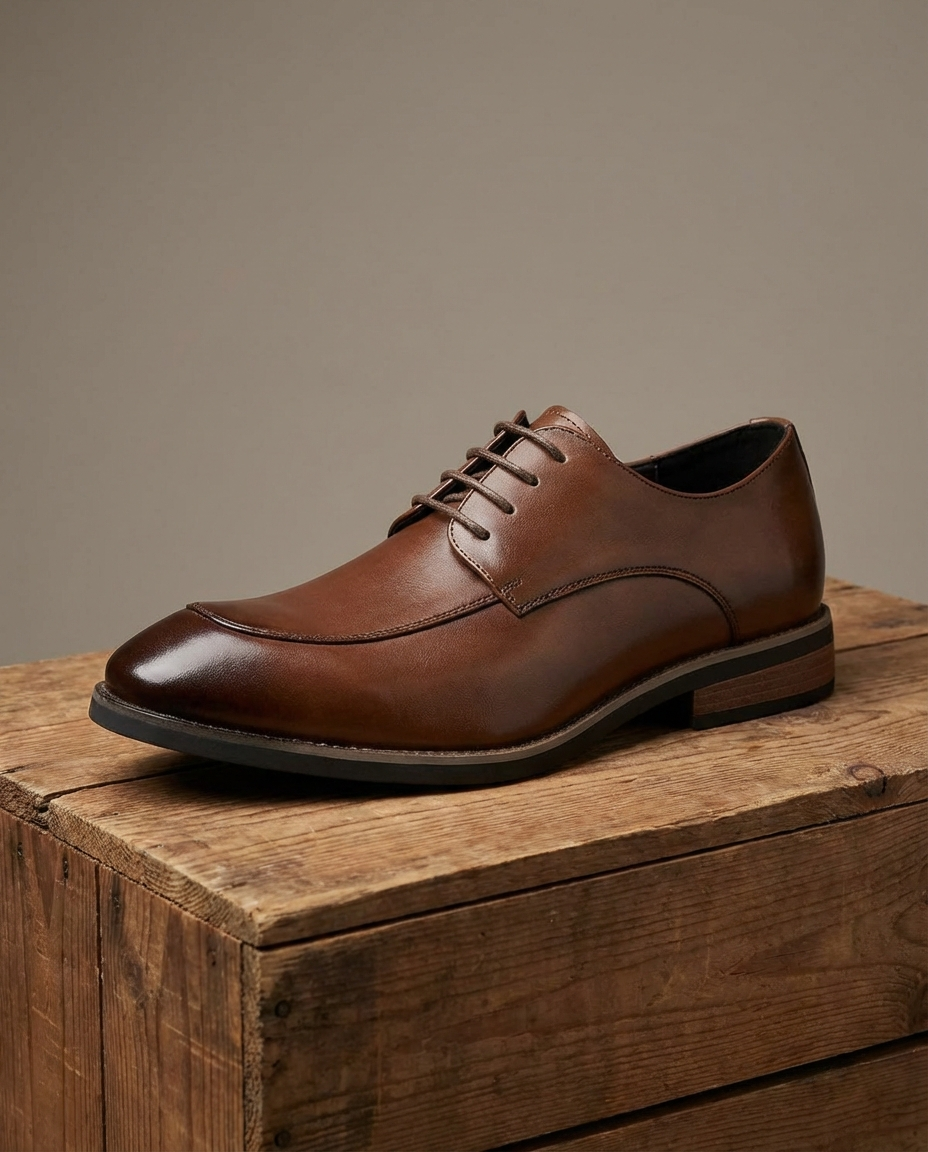 Full-Grain Leather Oxford Shoes with Supple Upper