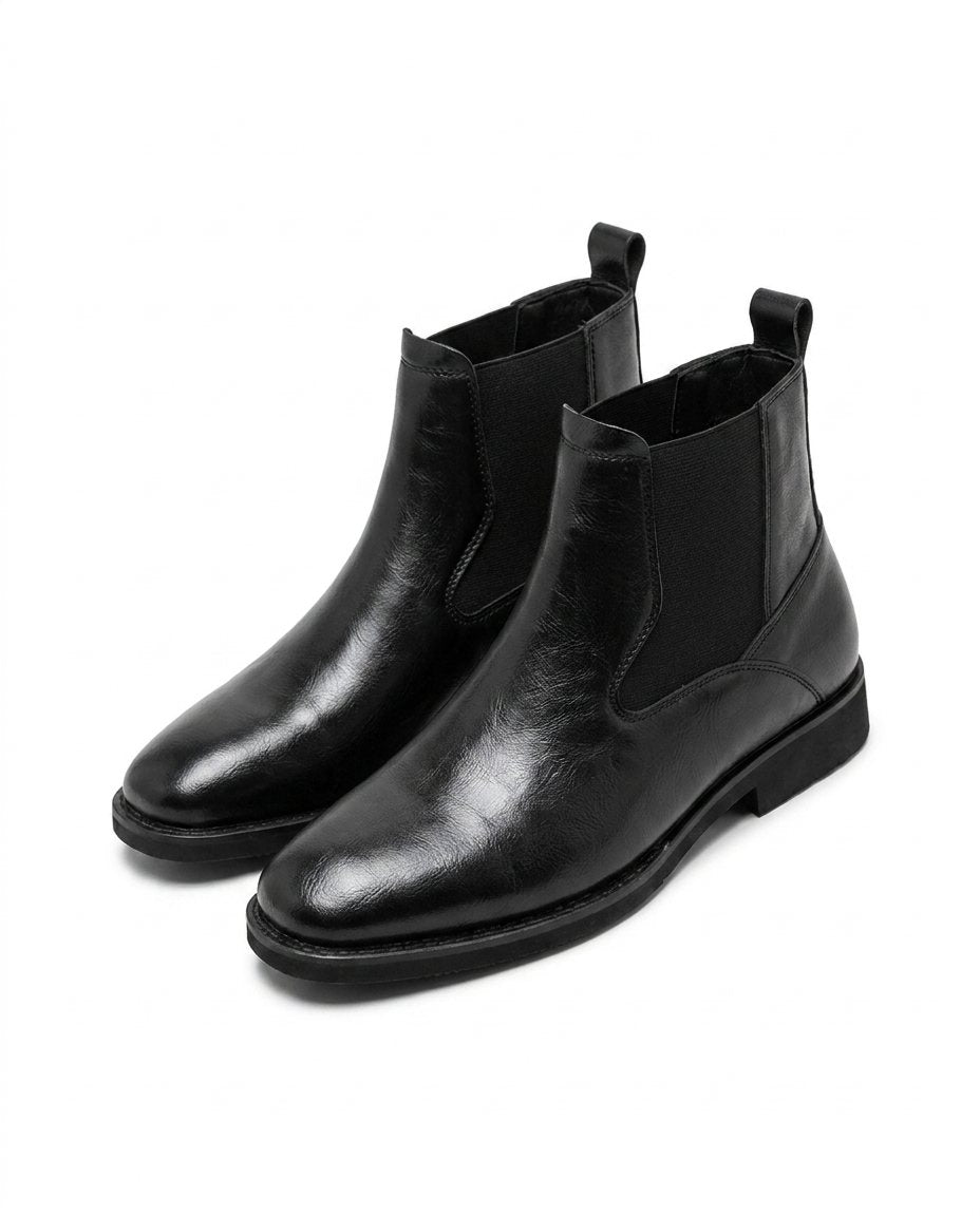 Semi-Matte Leather Boots with All-Day Comfort