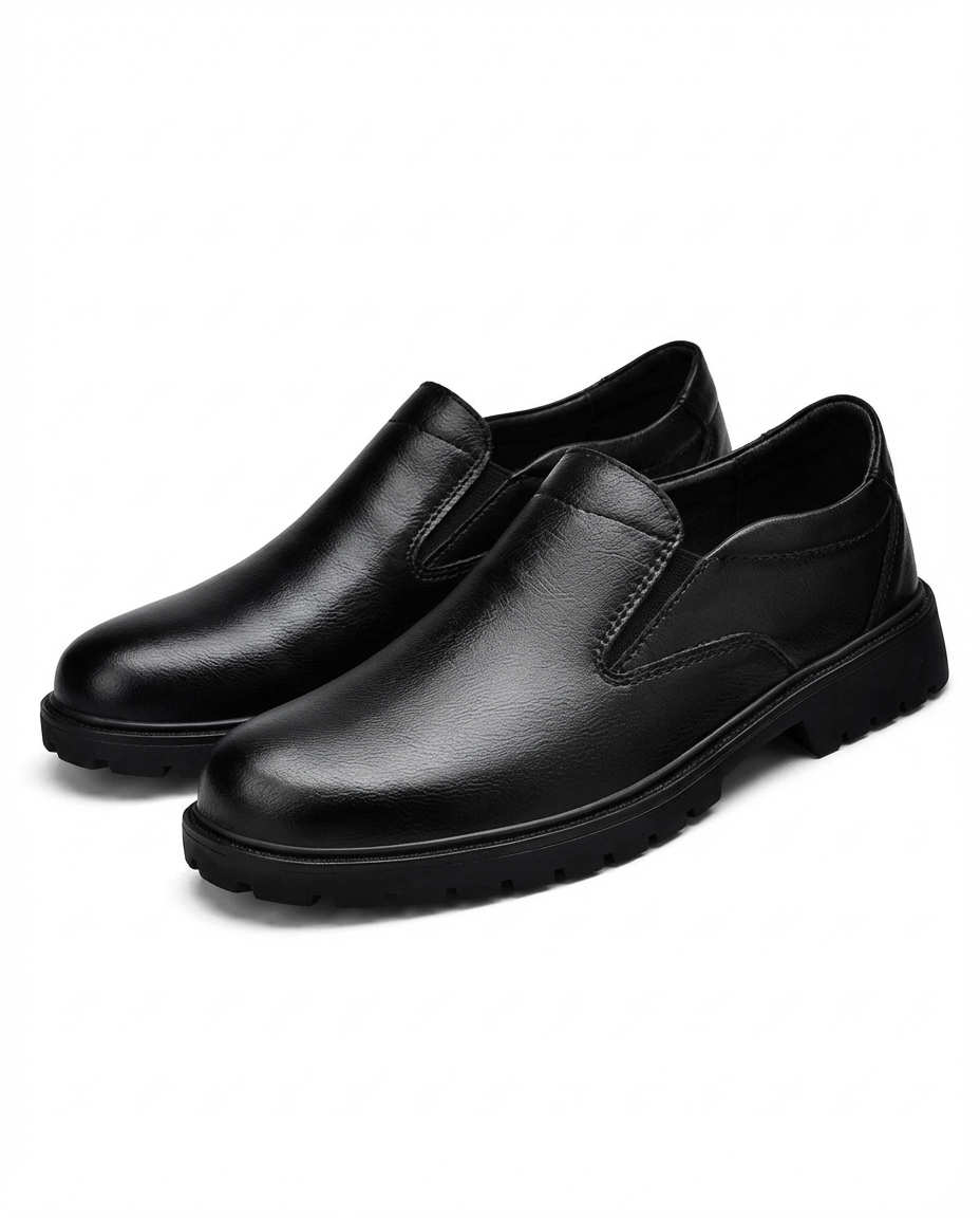 Full-Grain Leather Oxford Shoes with Patina Finish