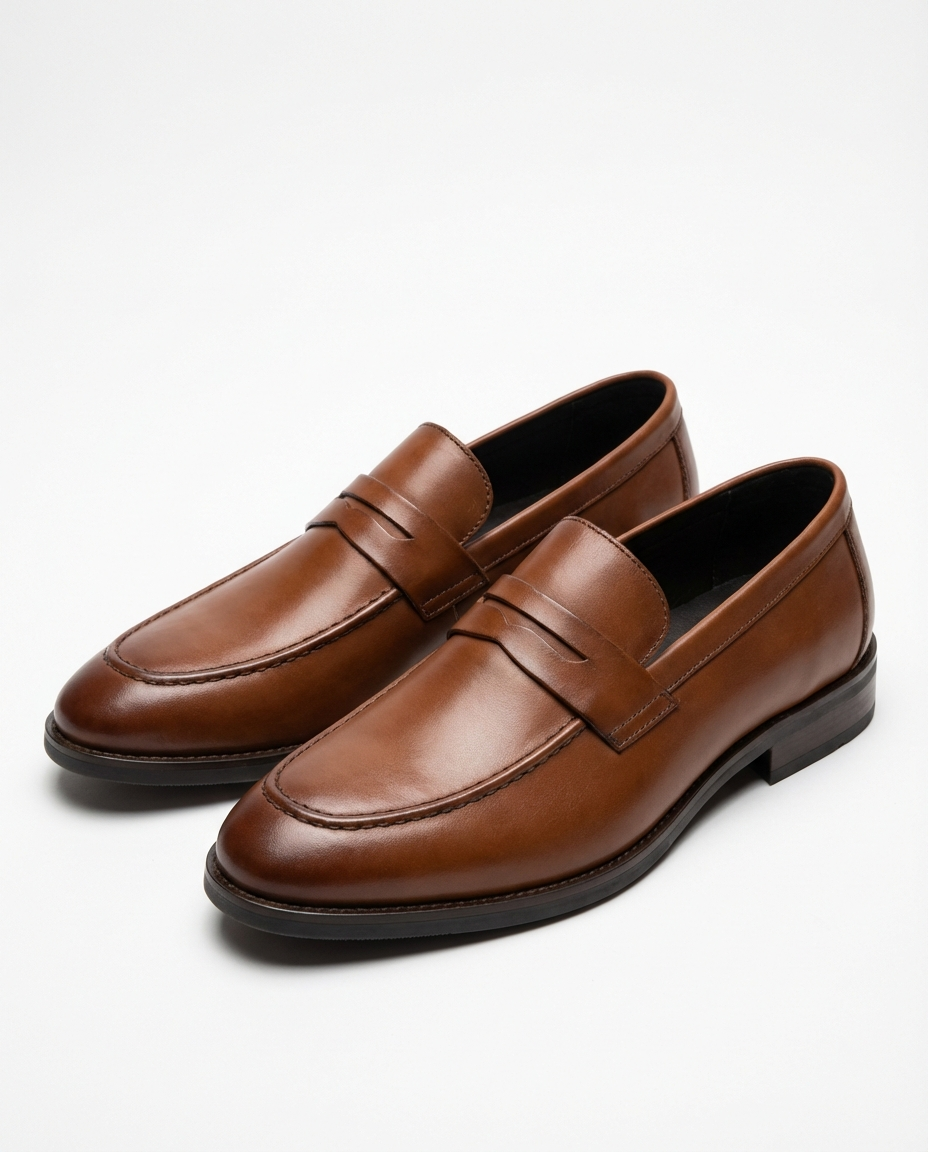 Full-Grain Leather Oxford Shoes with Cushioned Insole