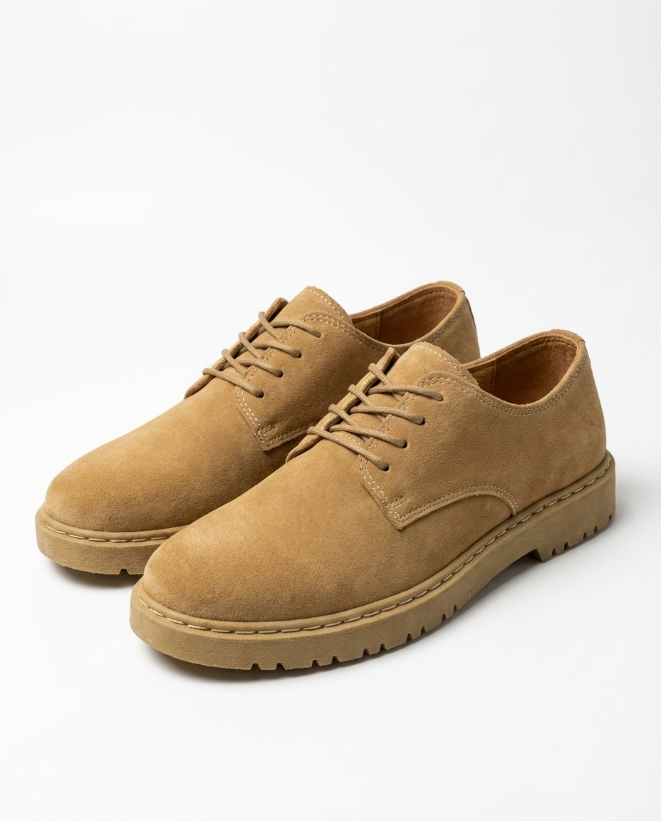 Suede Chukka Boots with Lace-Up Closure
