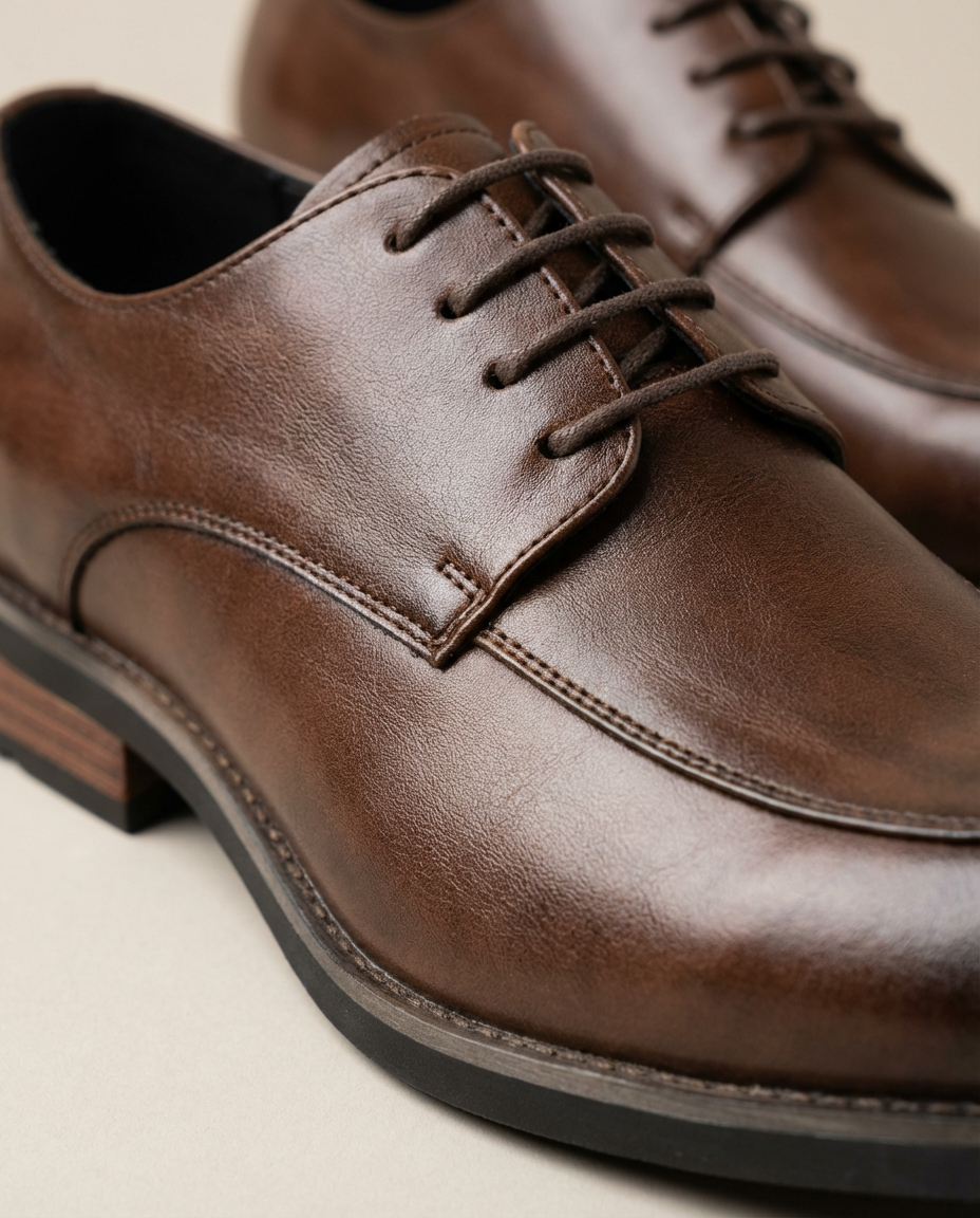 Full-Grain Leather Oxford Shoes with Supple Upper