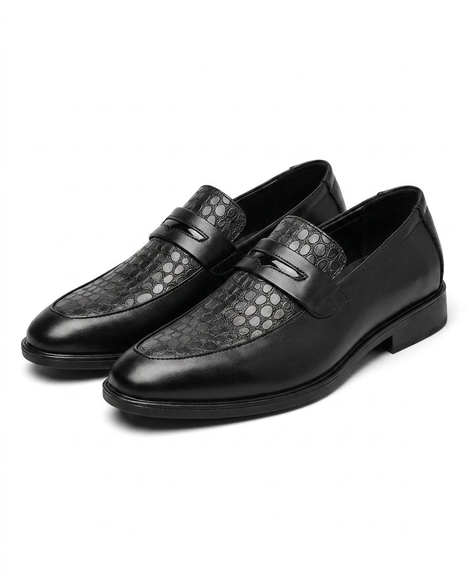 Full-Grain Leather Loafers with Sturdy Sole