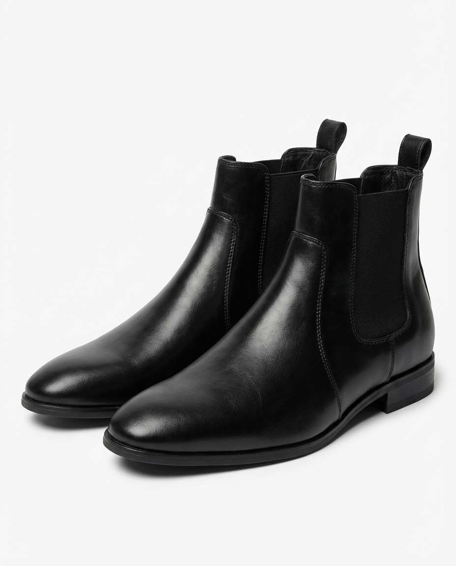 Full-Grain Leather Chelsea Boots with Welted Construction